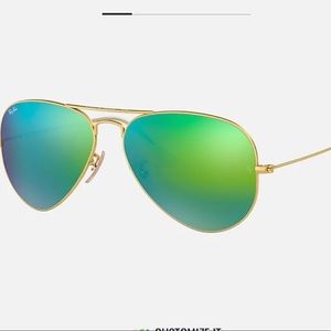 Green Polarized Aviator Ray-Ban